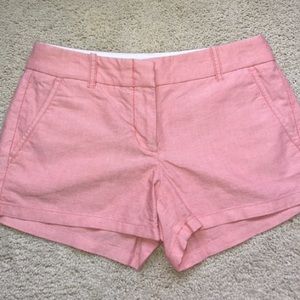 Jcrew light pink chino shorts